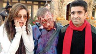 Eijaz, girlfriend Natalie Di Luccio have some Halloween fun