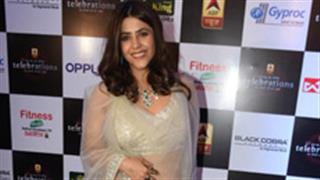 Ekta Kapoor honored with grand achiever of the year award at an award function!