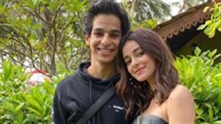 Ananya Panday and Ishaan Khatter twinning in black for the promotions of Khaali Peeli!