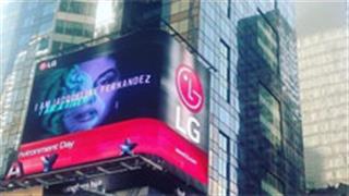 Jacqueline on Times Square!