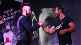 Action packed evening with the two action heroes, John Abraham and Sheamus