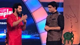 Varun Dhawan promotes Judwaa 2 with Sourav Ganguly in Kolkata