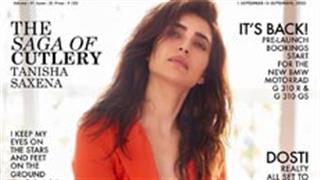 Karishma Tanna sets the internet ablaze in a scarlet ensemble on this magazine's cover