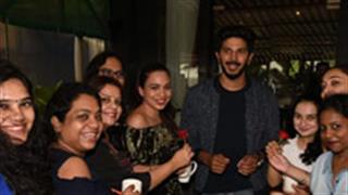 Dulquer Salmaan goes on a coffee date with girls ahead of the Karwaan's release
