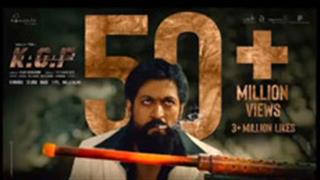 KGF 2 teaser crosses 50 million plus mark, going by the teaser the movie is all set ro raise the roofs!