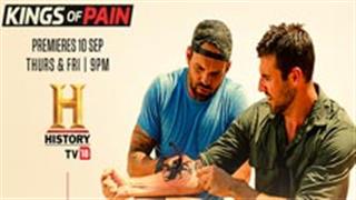 History TV18’s ‘Kings of Pain’ voluntarily endure excruciating pain, in the service of science!