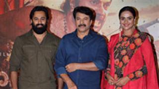Megastar Mammootty and the cast launched the Hindi trailer of 'Mamangam'