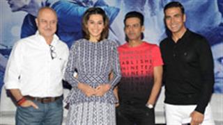 Team Naam Shabana's interaction with media in Delhi