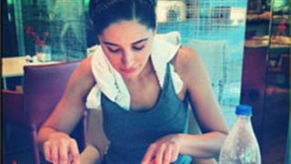 Nargis Fakhri enjoys Malvani food