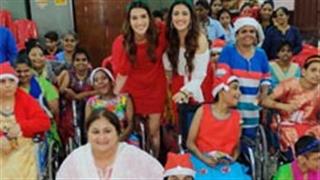 नूपुर और कृति सेनन ने परिवार संग बच्चों के साथ मनाया क्रिसमस!