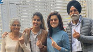 Taapsee and the Pannu family have voted, have you?
