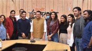 Team Forensic, Vikrant- Radhika along with the producers Deepak Mukut, Mansi Bagla met the Uttarakhand CM!