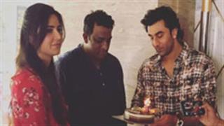 Ranbir and Katrina celebrate Anurag Basu's Birthday on set