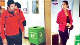 Spotted: Katrina accompanies Ranbir to Sri Lanka