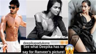 See what Deepika has to say for Ranveer's picture!