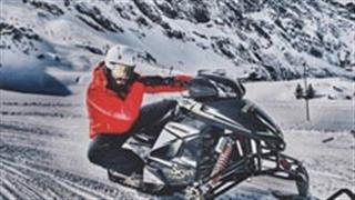 Ranveer Singh having a great time on the snow mobile in Mt. Titlis