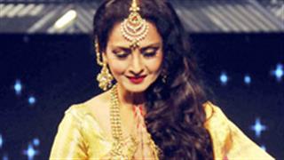 Rekha grooves on ramp for Yash Chopra's birth anniversary