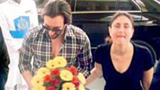 Begum Bebo surprises her Nawab Saheb at the airport