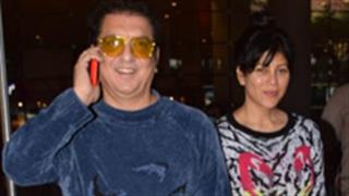 Sajid Nadiadwala and Warda Nadiadwala return from their late anniversary celebration!