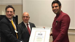 Sandip Soparrkar honoured by World Book of Records
