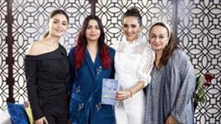 Shaheen Bhatt, Alia Bhatt and Soni Razdan chat away with Tara Sharma