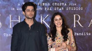 Director Vidhu Vinod Chopra, actors Aadil Khan and Sadia launch the trailer of ‘Shikara’ in the city