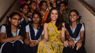 Shraddha Kapoor celebrates Children's Day at a Municipal School in Mumbai