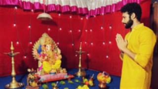 Siddhant Chaturvedi shares a picture of Ganpati celebrations in his premises on Ganesh Chaturthi