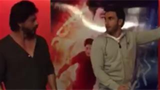 Watch Video! SRK annoyed with Ranveer's weird 'Fanpanthi'?