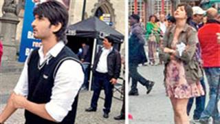 First Look: Warring Anushka and Sushant shoot for 'Peekay' in Belgium