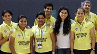 First look: Taapsee cheers at the Badminton Premiere League
