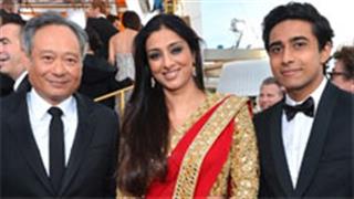 Tabu, Suraj Sharma walk Golden Globe red carpet