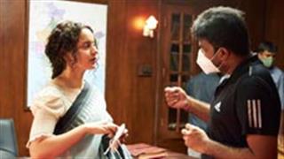Kangana Ranaut is back on the 'Thalaivi' film set, shares BTS pictures!