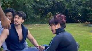 Warda Nadiadwala learns masterstrokes from Tiger Shroff; shares BTS pictures from sets of Heropanti 2