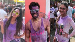 TV celebs at Box Cricket League's Holi Invasion!