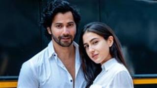 Sara Ali Khan shares twinning moments with Varun Dhawan, fans can't keep calm!