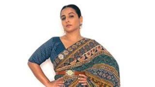 Vidya Balan looks elegant in a teal nomadic Saree!