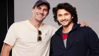 Mahesh Babu Meets Sunrisers Hyderabad Captain Pat Cummins at Ad Shoot!