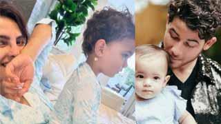 Priyanka Chopra Twins with Daughter Malti Marie in Adorable Matching Pajamas!