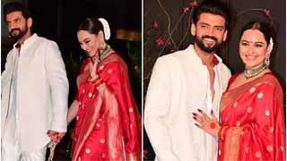 मैरिज के बाद मुंबई में मेहमानों के साथ नजर आए सोनाक्षी सिन्हा और जहीर इकबाल!