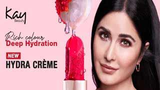 Katrina Kaif Unveils the Ultimate Lip Secret - Kay Beauty's Hydra Crème Lipsticks!