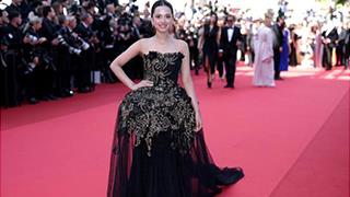 Nitanshi Goel Stuns the World at Cannes Film Festival 2025 in a Custom Black and Gold Gown!