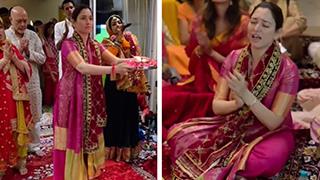 Tamannaah Bhatia Immerses Herself in Bhakti at Mata Ki Chowki During Navratri!