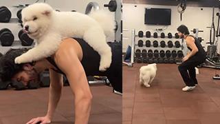 Veer Pahariya Melts Hearts with Adorable Gym Session Featuring His Pet Dog!
