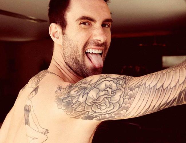 Adam Levine unveils new tattoo