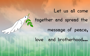 Message of peace...