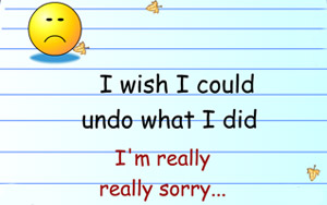 I`m really Sorry !