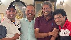 `83 Actor Jatin Sarna visits Delhi, met Cricketers Kapil Dev and Madanlal Sharma, checkout pics!