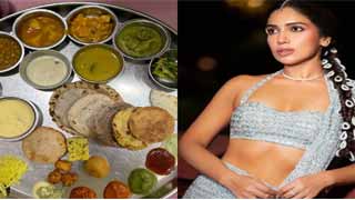 Bhumi Pednekar Enjoys a Delicious Indian Thali: A Glimpse Into Her Lunch Delight!