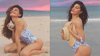 Jacqueline Fernandez Sizzles in a White Monokini: Beach Photos Take the Internet by Storm!